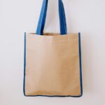 Recycled Paper Bag with Colored Handles